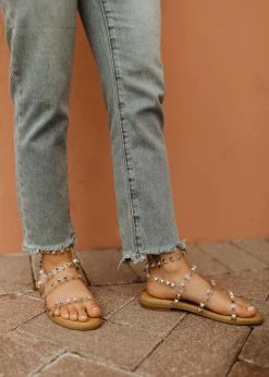 Shoe Click SHOES THE SHILOH STUDDED SANDAL IN SILVER