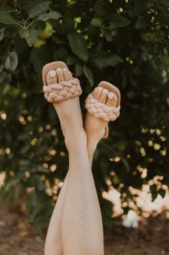 Ccocci THE ELLE BRAIDED SANDAL IN NUDE