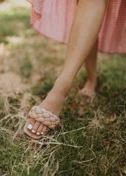 Ccocci THE ELLE BRAIDED SANDAL IN NUDE