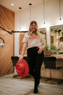 Risen THE BLACK HIGH WAISTED ANKLE SKINNY JEAN BOTTOMS