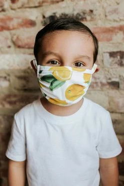 PD EXCLUSIVES KIDS LEMON LUSH NON-MEDICAL FACE MASK BY PINK DESERT