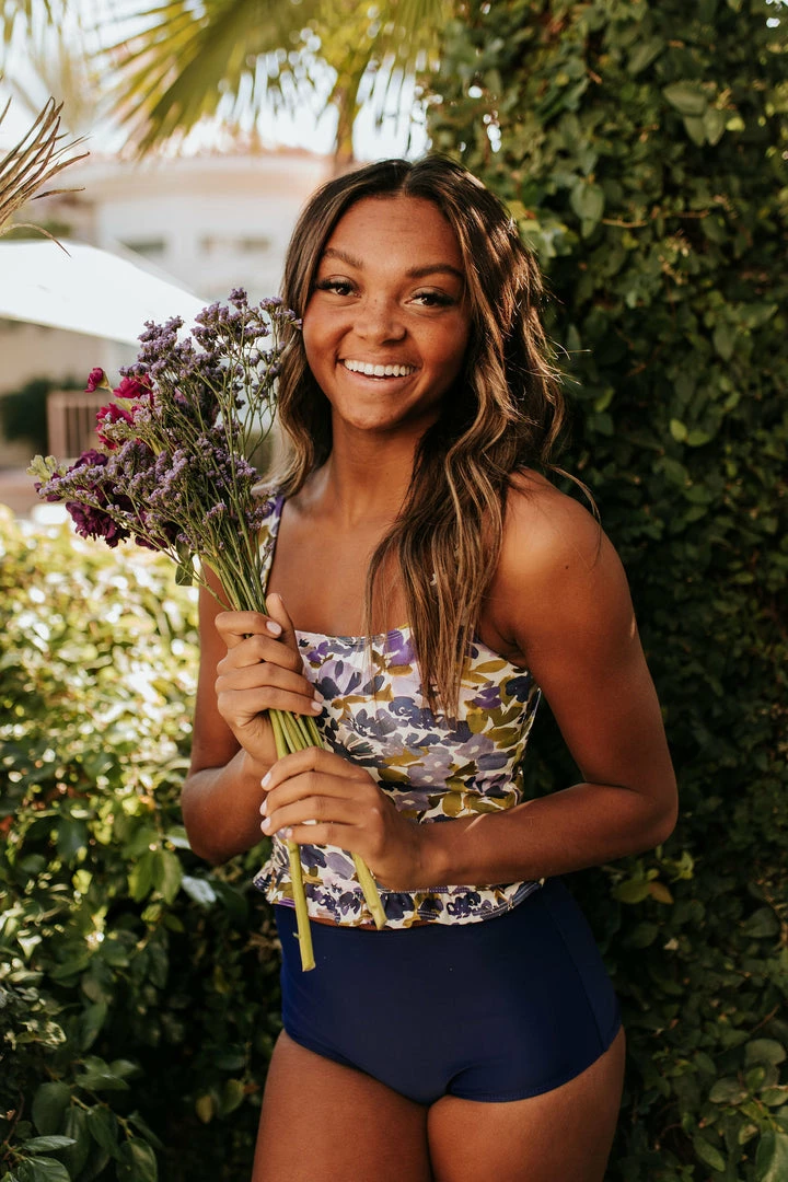 PINK DESERT VINTAGE HIGH WAIST SWIM BOTTOM IN INDIGO 7 PINK DESERT VINTAGE HIGH WAIST SWIM BOTTOM IN INDIGO