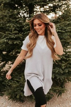 Hyfve Inc THE SWEET AS SUGAR SWEATER VEST IN LILAC TOPS