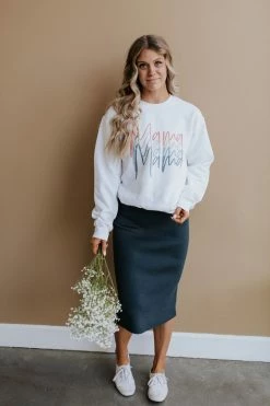 Davi&Dani THE SLOANE SWEATER SKIRT IN BLUE