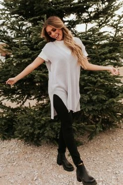 Hyfve Inc THE SWEET AS SUGAR SWEATER VEST IN LILAC TOPS