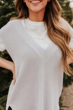 Hyfve Inc THE SWEET AS SUGAR SWEATER VEST IN LILAC TOPS