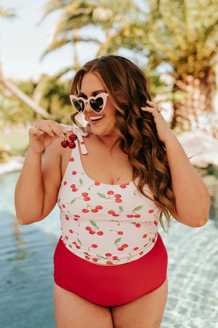 PINK DESERT HIGH WAIST SWIM BOTTOM IN CHERRY BOMB 4 PINK DESERT HIGH WAIST SWIM BOTTOM IN CHERRY BOMB