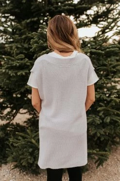 Hyfve Inc THE SWEET AS SUGAR SWEATER VEST IN LILAC TOPS