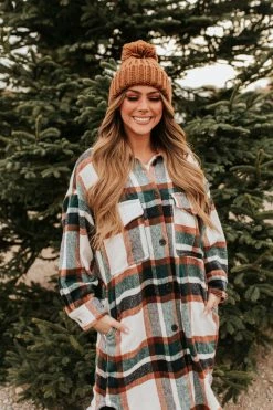 Miss Sparkling THE GOOD TIDINGS FLANNEL IN GREEN PLAID