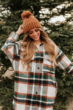 Miss Sparkling THE GOOD TIDINGS FLANNEL IN GREEN PLAID