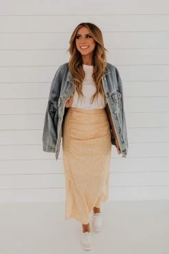 Ces Femme THE FLORA MIDI SKIRT IN YELLOW 10 Ces Femme THE FLORA MIDI SKIRT IN YELLOW