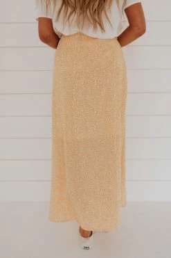 Ces Femme THE FLORA MIDI SKIRT IN YELLOW 11 Ces Femme THE FLORA MIDI SKIRT IN YELLOW