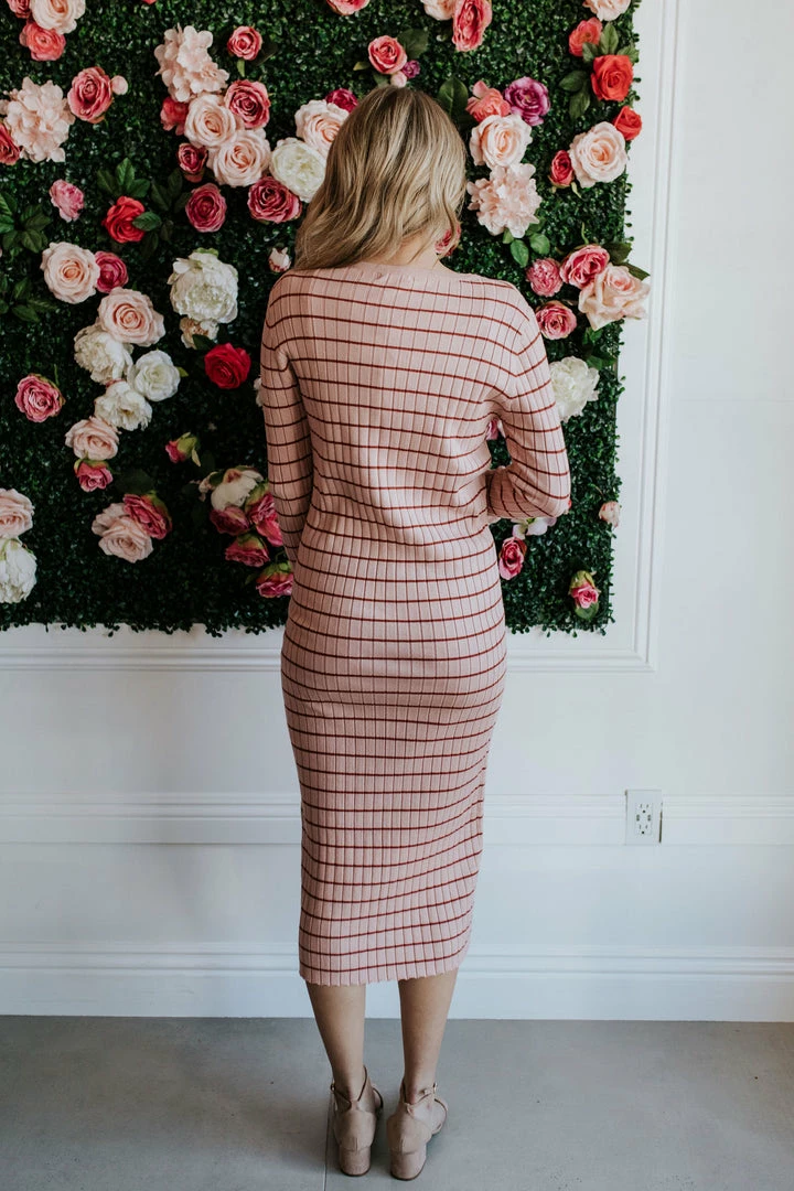 Tea N Rose DRESSES THE COMING UP ROSES DRESS IN PINK STRIPES 6 Tea N Rose DRESSES THE COMING UP ROSES DRESS IN PINK STRIPES