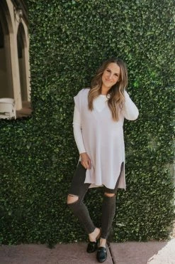 Hyfve Inc THE SWEET AS SUGAR SWEATER VEST IN LILAC TOPS