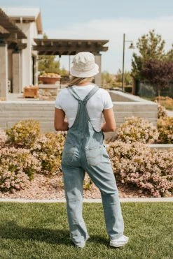 BLUIVY THE OWEN DENIM OVERALLS IN LIGHT WASH