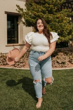 Fore THE FLY WITH ME BODYSUIT IN WHITE