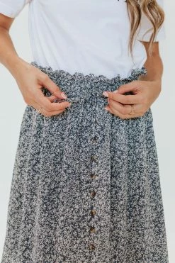 Mikarose THE MAXI BUTTON DOWN SKIRT IN DUTCH BLUE BY MIKA ROSE NEW ARRIVALS