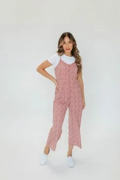 Hayden Los Angeles THE MANDI FLORAL JUMPSUIT IN MAUVE NEW ARRIVALS