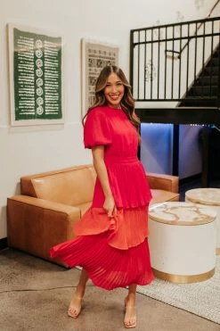 Flying Tomato NEW ARRIVALS THE PHOEBE TIERED DRESS IN MULTI