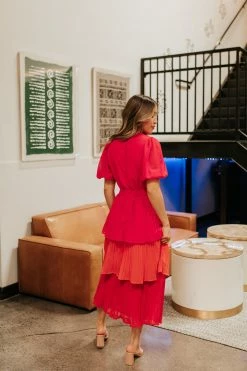 Flying Tomato NEW ARRIVALS THE PHOEBE TIERED DRESS IN MULTI