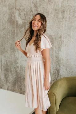 Polagram/Baevely NEW ARRIVALS THE PRECIOUS SMOCKED MIDI DRESS IN LIGHT PEACH 10 Polagram/Baevely NEW ARRIVALS THE PRECIOUS SMOCKED MIDI DRESS IN LIGHT PEACH