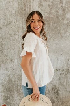 Promesa THE ONE AND ONLY BLOUSE IN OATMEAL