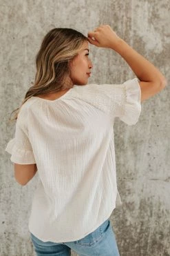 Promesa THE ONE AND ONLY BLOUSE IN OATMEAL