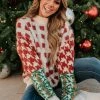 Ces Femme THE FILL THE STOCKINGS FUZZY SWEATER IN MULTICOLOR TOPS