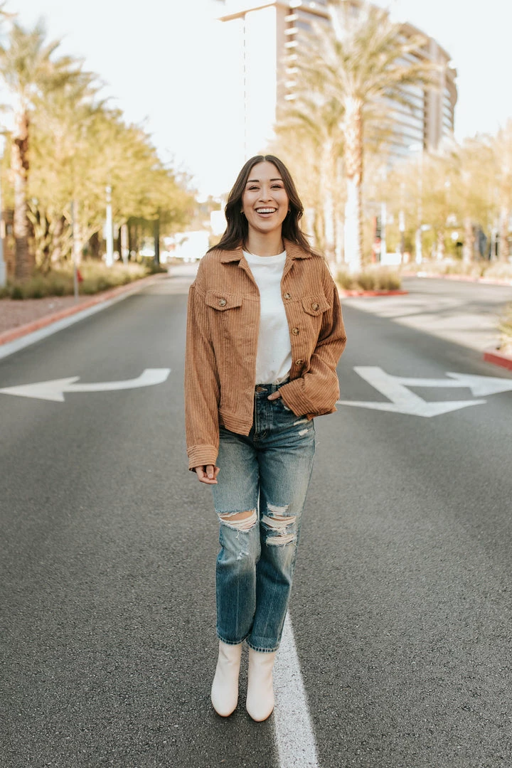 Hyfve THE CHELSEA CORDUROY SHACKET IN CAMEL TOPS 4 Hyfve THE CHELSEA CORDUROY SHACKET IN CAMEL TOPS