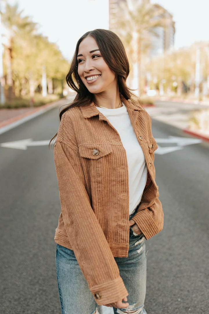 Hyfve THE CHELSEA CORDUROY SHACKET IN CAMEL TOPS 5 Hyfve THE CHELSEA CORDUROY SHACKET IN CAMEL TOPS