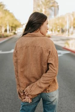 Hyfve THE CHELSEA CORDUROY SHACKET IN CAMEL TOPS 7 Hyfve THE CHELSEA CORDUROY SHACKET IN CAMEL TOPS