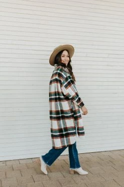 Miss Sparkling THE GOOD TIDINGS FLANNEL IN GREEN PLAID