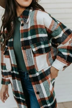 Miss Sparkling THE GOOD TIDINGS FLANNEL IN GREEN PLAID