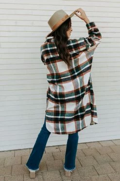 Miss Sparkling THE GOOD TIDINGS FLANNEL IN GREEN PLAID