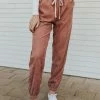 Wishlist THE CHRISTINE CORDUROY JOGGER IN CLAY