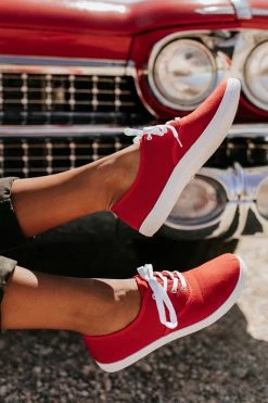 Chic Pies THE JAMIE SNEAKERS IN RED