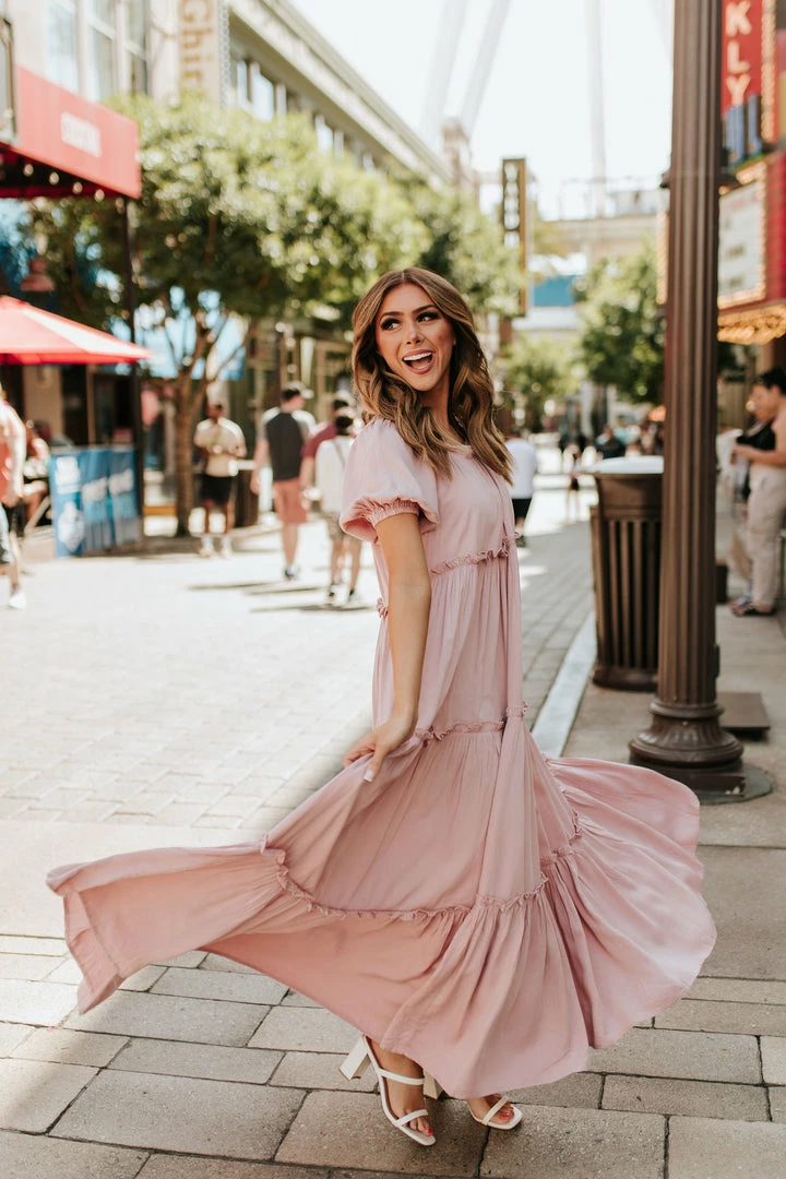 Fore DRESSES THE MARREN TIERED MAXI DRESS IN MAUVE 3 Fore DRESSES THE MARREN TIERED MAXI DRESS IN MAUVE