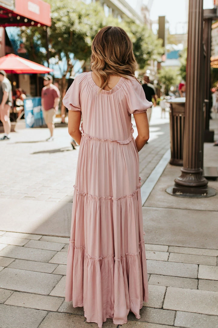 Fore DRESSES THE MARREN TIERED MAXI DRESS IN MAUVE 6 Fore DRESSES THE MARREN TIERED MAXI DRESS IN MAUVE