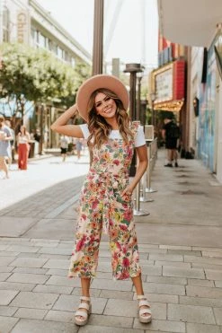 SugarLips TOPS THE PEACHY KEEN JUMPSUIT IN MULTI FLORAL