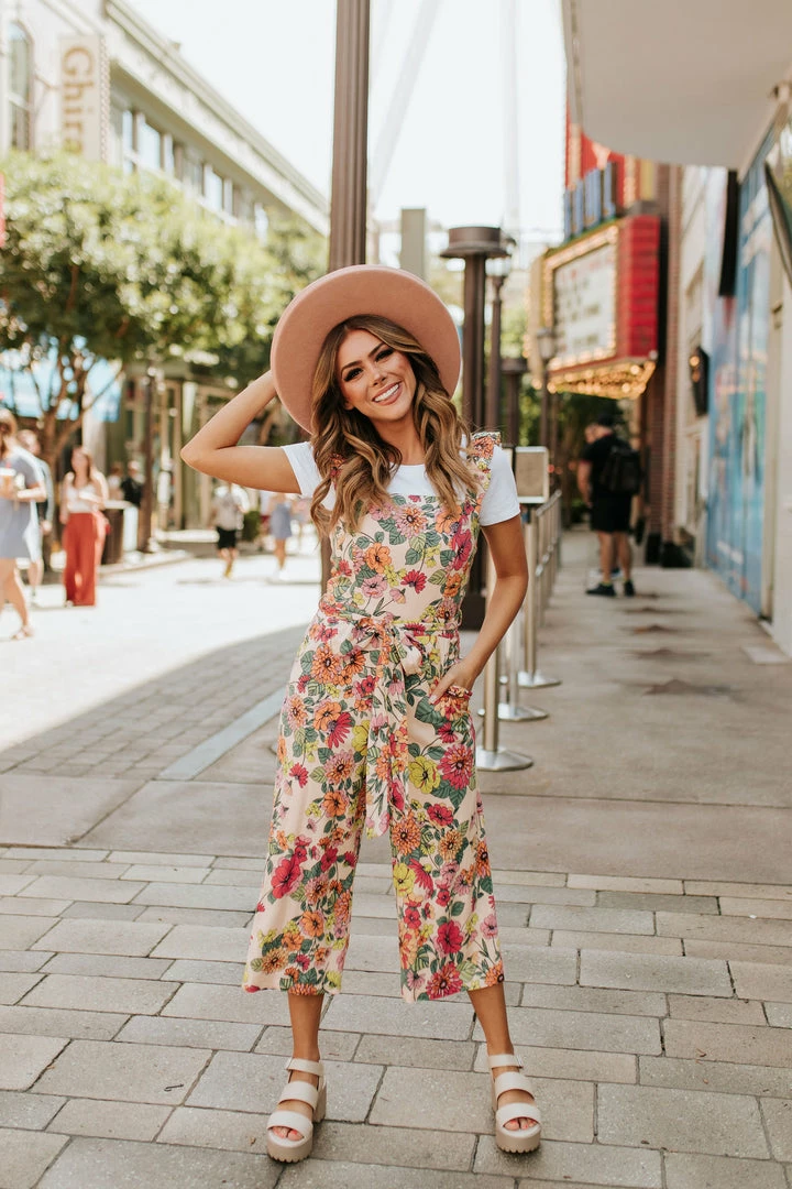 SugarLips TOPS THE PEACHY KEEN JUMPSUIT IN MULTI FLORAL 2 SugarLips TOPS THE PEACHY KEEN JUMPSUIT IN MULTI FLORAL