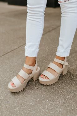 Ccocci BEST SELLERS THE NATALIE PLATFORM SANDAL IN TAUPE