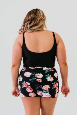 BUTTON FRONT MIDKINI SWIM TOP IN BLACK BY PINK DESERT 13 BUTTON FRONT MIDKINI SWIM TOP IN BLACK BY PINK DESERT