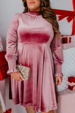 PD EXCLUSIVES SASSY RED LIPSTICK X PINK DESERT SUGAR PLUM VELVET DRESS IN FROSTED MAUVE 9 PD EXCLUSIVES SASSY RED LIPSTICK X PINK DESERT SUGAR PLUM VELVET DRESS IN FROSTED MAUVE