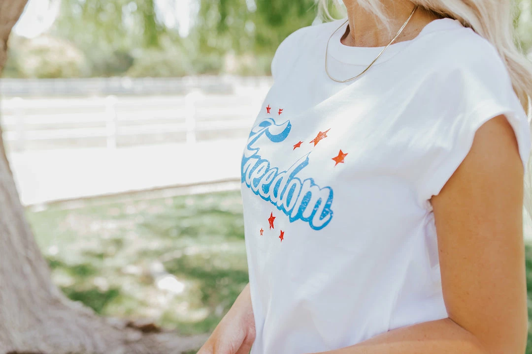 Ninexis THE FREEDOM GRAPHIC TEE IN WHITE 4 Ninexis THE FREEDOM GRAPHIC TEE IN WHITE