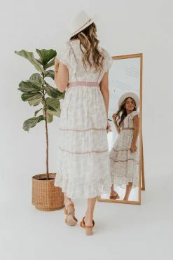 Polagram/Baevely THE MARINA MAXI DRESS IN CREAM FLORAL DRESSES