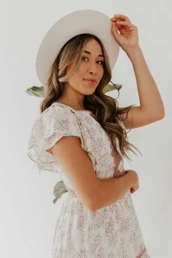 Polagram/Baevely THE MARINA MAXI DRESS IN CREAM FLORAL DRESSES