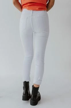 Vervet By Flying Monkey BOTTOMS THE VERVET HIGH RISE DISTRESSED SKINNY JEANS IN OPTIC WHITE 7 Vervet By Flying Monkey BOTTOMS THE VERVET HIGH RISE DISTRESSED SKINNY JEANS IN OPTIC WHITE