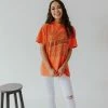 BLT TOPS THE LOS ANGELES GRAPHIC TEE IN RED ORANGE