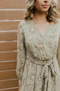 Ricaria DRESSES THE MAGNOLIA MAXI DRESS IN MOSS