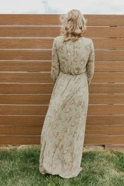 Ricaria DRESSES THE MAGNOLIA MAXI DRESS IN MOSS